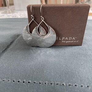 Silpada .925 Sterling Silver Half Moon Bay Earrings